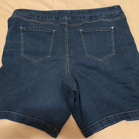 Terra & Sky Dark Blue Jean Shorts - Picture 2 of 6